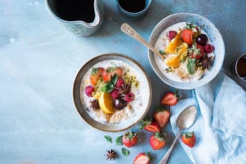 Photo of beautifully arranged food